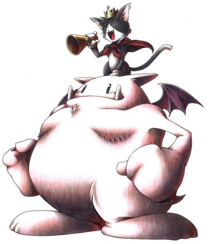 Cait Sith with his moogle